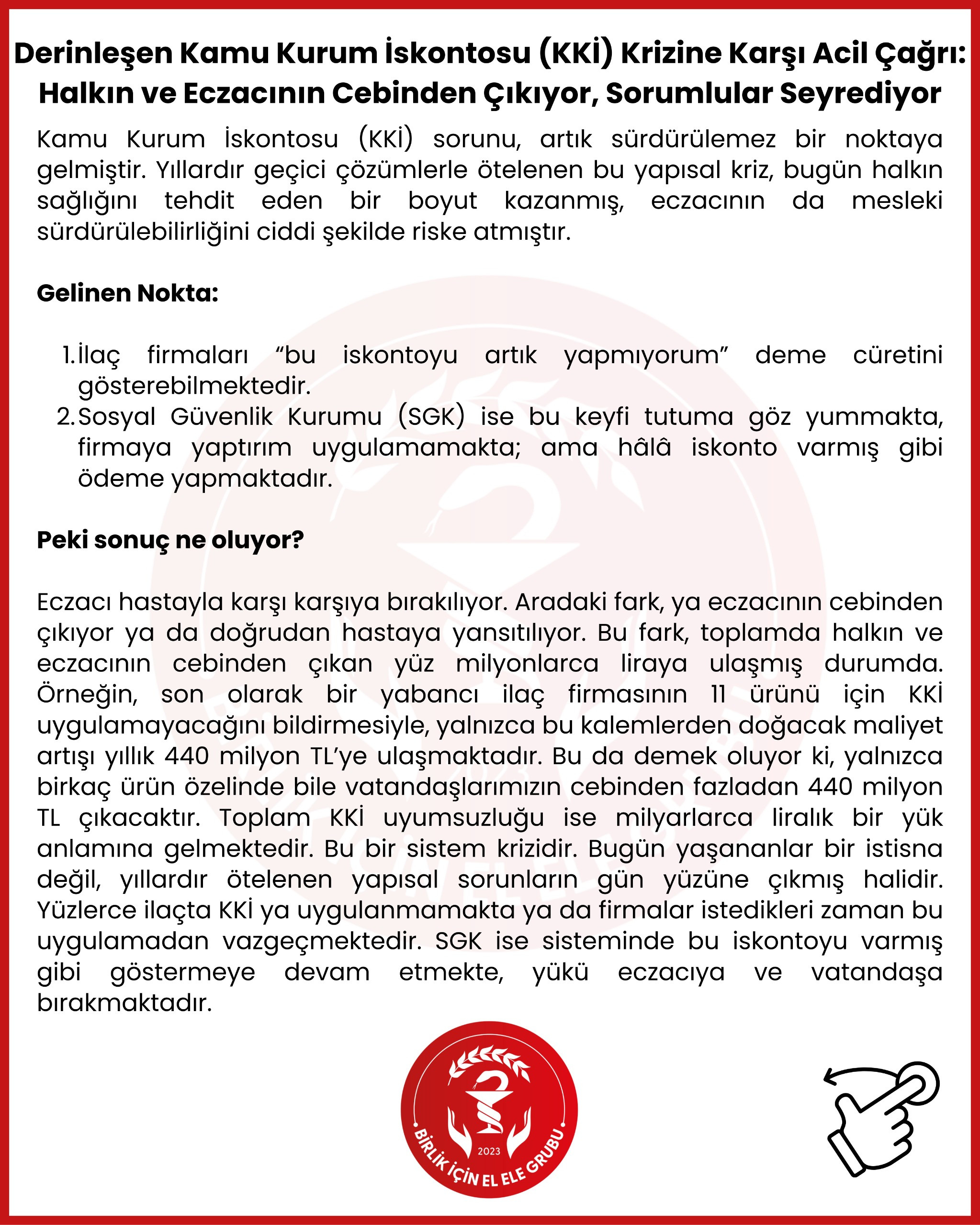 Halk ve Eczacılar İçin Sürdürülebilir Bir Çözüm Zamanı!